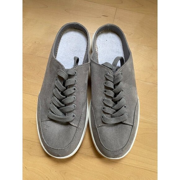 𝅺SUSINA "Brynlee" Gray Slip On Sneaker Mule Casual Women Sz 7.5 *Missing insole - Picture 2 of 5